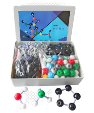 3D Molecular Structure Model: Atom Ball Connection, Electron Cloud Visualization, and Scale Representation