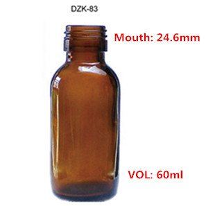 Amber Glass Bottles/60ml Amber Screw Bottles