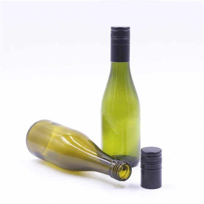 Classical Green Glass Wine Bottle, Spiral Glass Wine Bottle