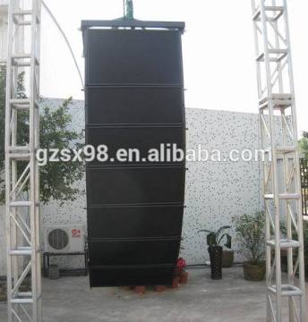 pro audio system active line array speaker flight case