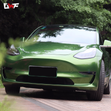 Metallic green vinyl wrap