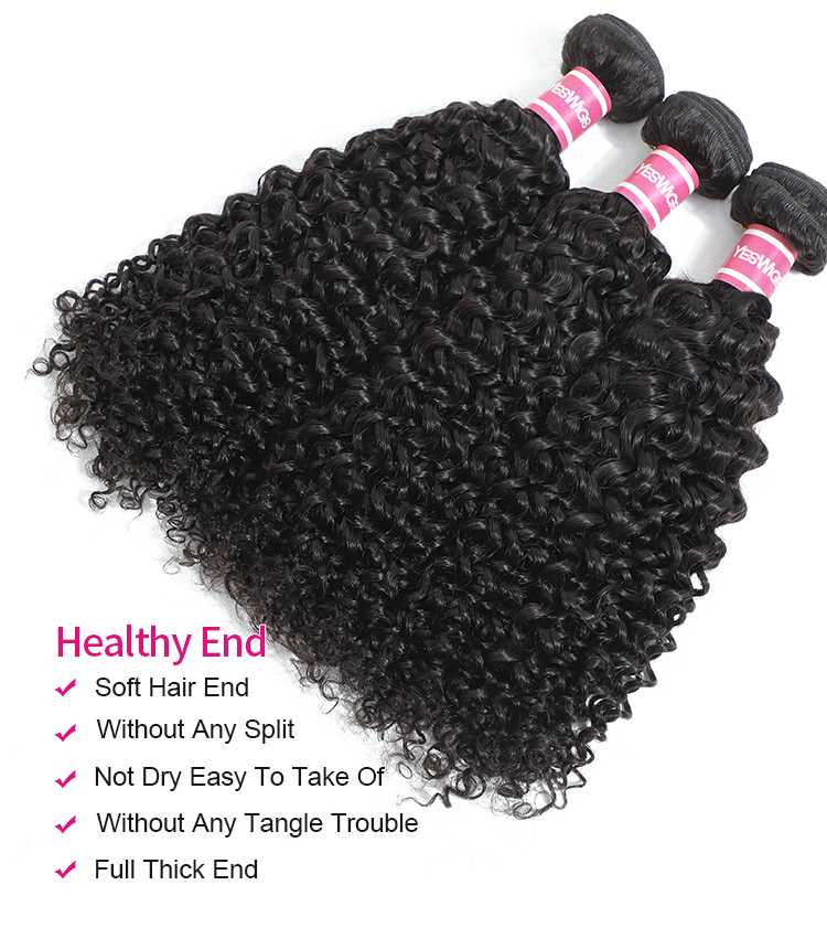 10A Brazilian Virgin Hair Kinky Curly Bundles 100% Unprocessed  Human Hair Weaves