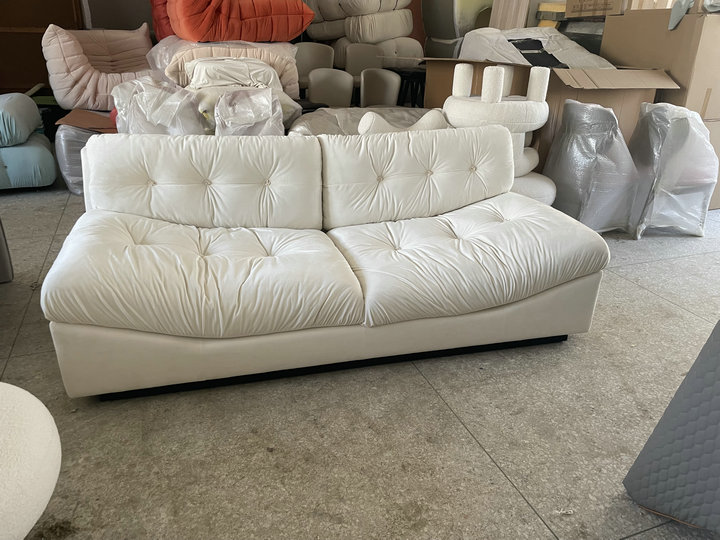 Modern leather milan sofa for living room furniture