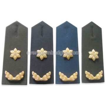 High Quality Embroidery Military Rank Metal Epaulettes