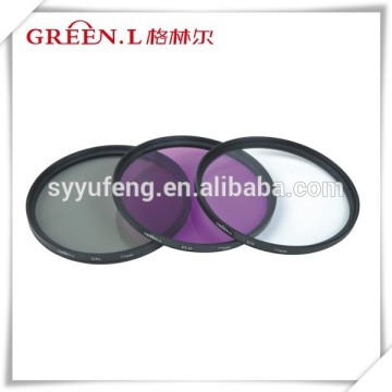 3PC filter kit UV+CPL+FLD filters 58mm