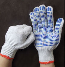 One side PVC dotted cotton gloves,anti-slip pvc dotted gloves/pvc working gloves