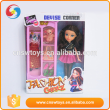 Custom fashion reborn girl matching play games set doll for kid