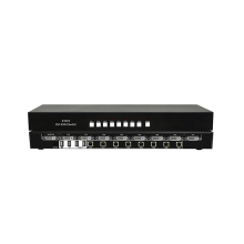 PINWEI 1080P 8 Port DVI Switcher - 8 in 1 out KVM Switch with USB 2.0