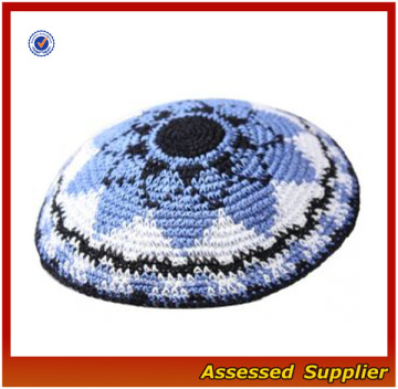 KP003/hand knitted crocheted kippot /jewish kippot handmade