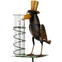 Bird Rain Gauge Stage pour Garden Stakes Decor