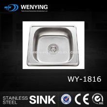 Above Counter Installation Type and square Bowl Shape hand fabricated sink