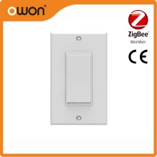 In-wall physical switch with remote control using mobile phone