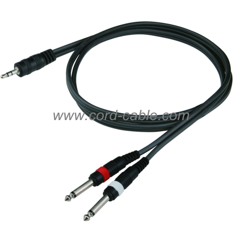 Siri DR 3.5mm Jack Stereo untuk kabel Jack Mono dwi