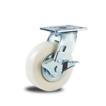 Heavy Duty? Caster White PP&Caps Side Brake