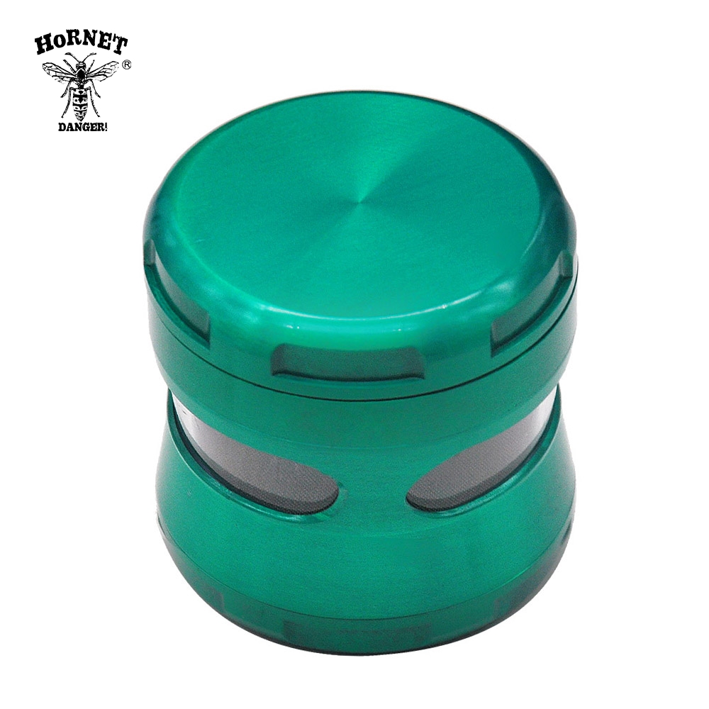 Zinc alloy 63MM 4 parts Herb Grinder Weed Grinder With Spice Case and screen herb crusher smoking accessories