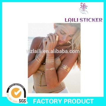 waterproof body temporary tattoo sticker,chain shape body temporary tattoo sticker