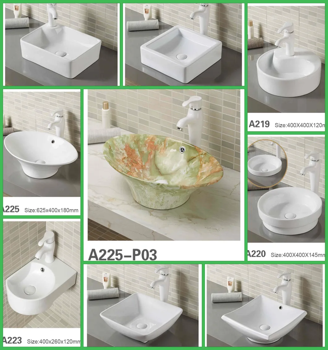 Hot Sale Ceramic Cabinet Basin Washbasin Bathroom Vanity