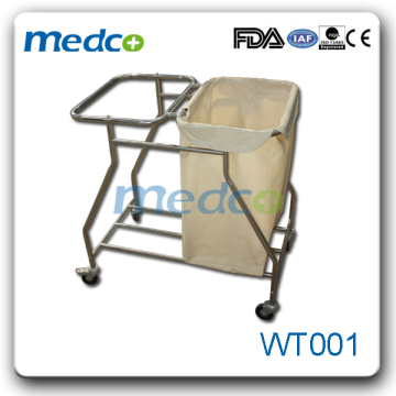 WT001 hospital linen trolley stainless