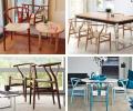 Silla Wishbone / Silla Y / Silla de comedor de madera de fresno