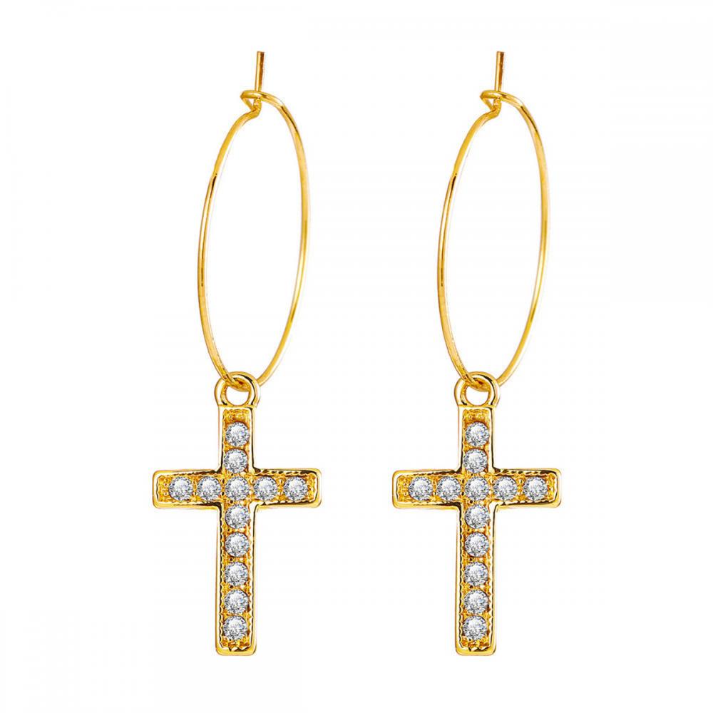 7 pares Retro Simple Rose Cross Love Set de aro de orejas