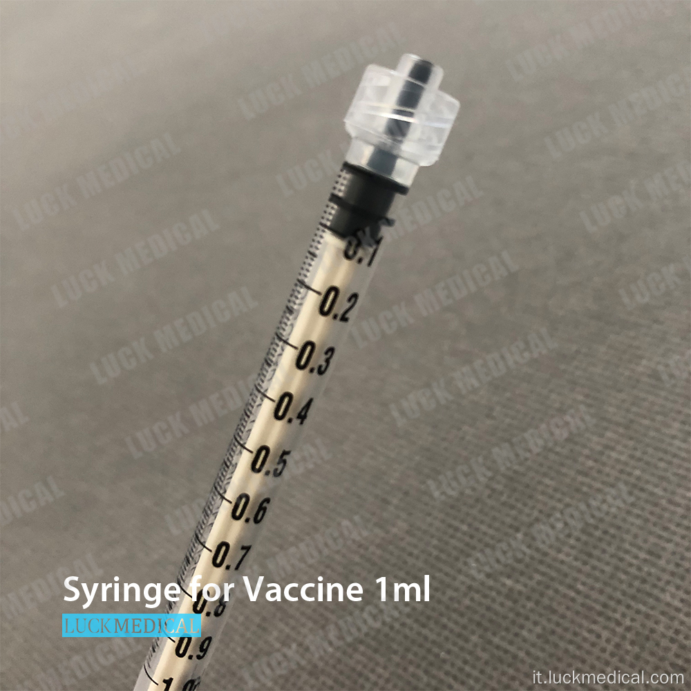 Siringa vuota speciale per il vaccino 1ML