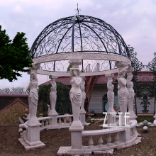 Fine Workmanship marble carving figure stone gazebo