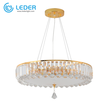 Iluminação de lustre moderno de cristal LEDER