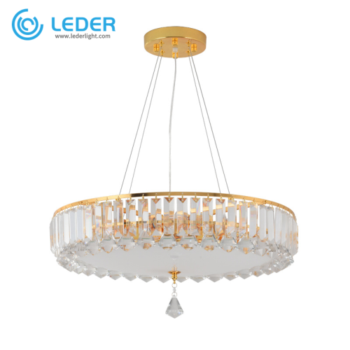 Éclairage de lustre moderne en cristal LEDER