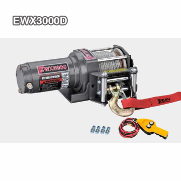 3000lb Electric ATV Winch with Synthetic Rope