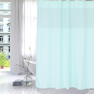 Shower Curtain Polyester  Classic Light Green