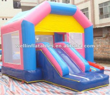 funny inflatable bounce combo for kids / cheap bouncy combo