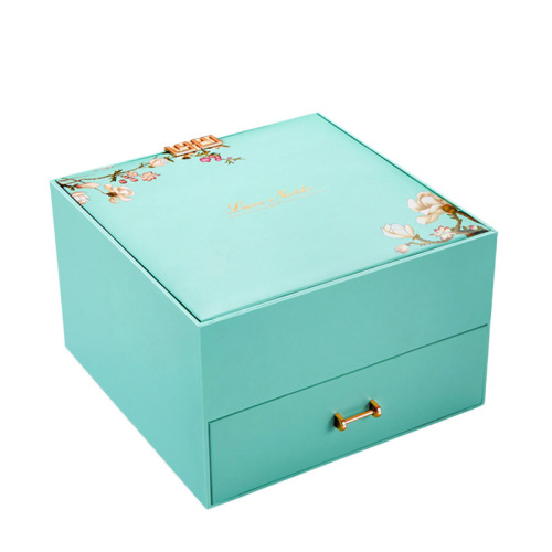 ลิ้นชักสองชั้นแบบกำหนดเอง Sliding Mooncake Gift Box