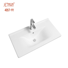 porcelain above counter bathroom basin