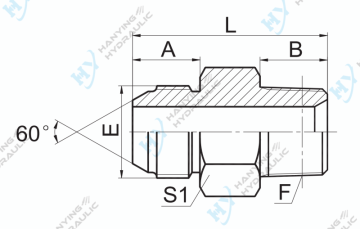 JIS Metric Male 60 Cone/NPT Male