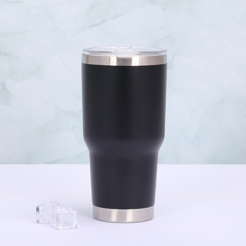 30oz cup  Bing Ba Beer Steins 304 stainless Steel Color Thermos Cup Gift Customized Plastic Spray  Wholesale