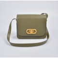 Leather crossbody bag with narrow straps