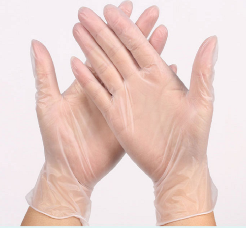 gants jetables en vinyle pour la protection des mains à usage unique
