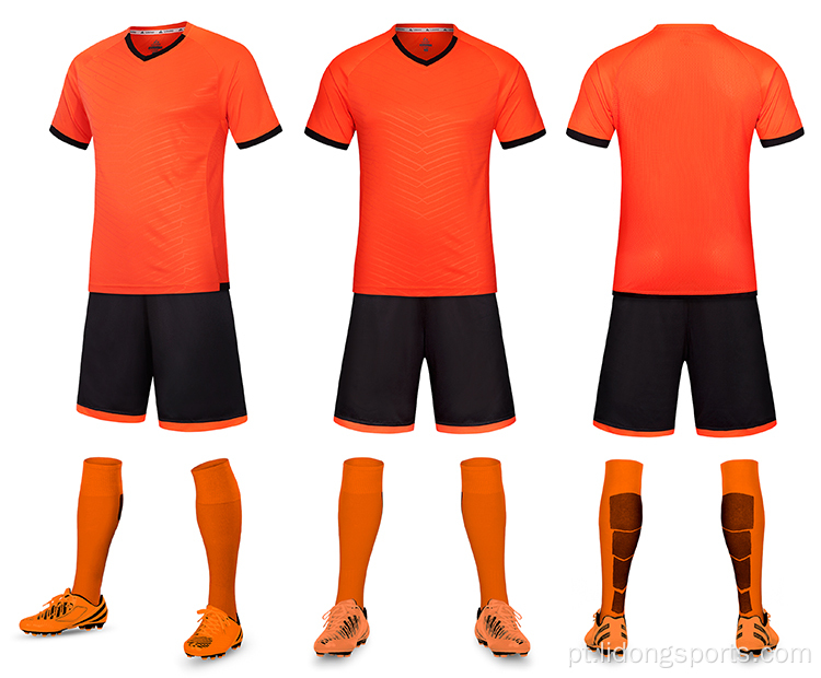 Camisa de camisa de futebol conjunto de uniformes de futebol retrô personalizados