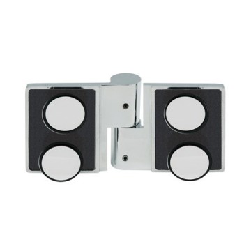 Left 180° Glass-Glass Countersunk Screw Shower Lift Hinge