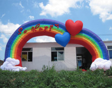 inflatable arch for wedding,rainbow inflatable arch