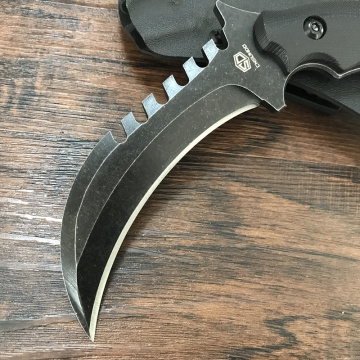 Coltello Karambit a lama fissa tattica personalizzata