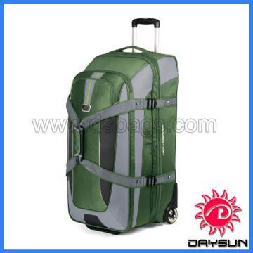 Expandable wheeled duffel with backpack straps