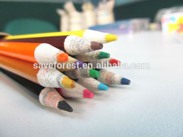 Color pencil lead,rainbow color paper pencil