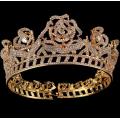 Small Gold Plated Beauty Queen Pageant Crown