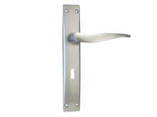 Zinc alloy large plate door handle