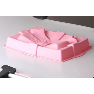 Stampo da forno a forma di regalo rosa