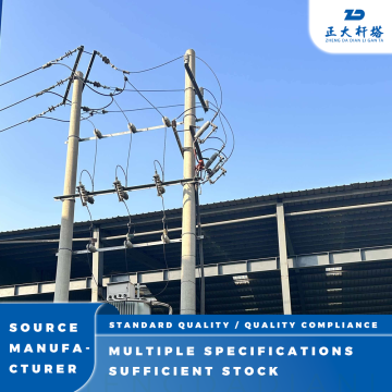 Solid Prestressed Concrete Power Transmission Pole