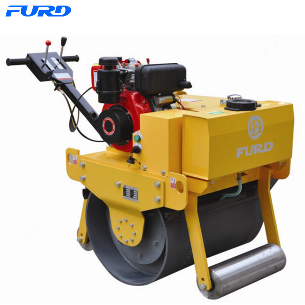 Walk-behind road roller small drum single easy-to-operate drum vibratory roller