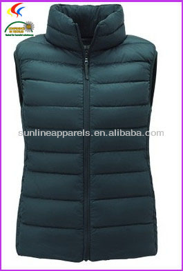 2014 new design thick down vest