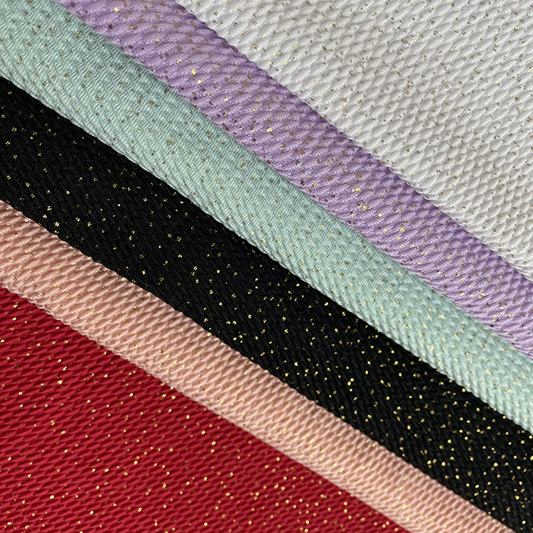 No Moq Bullet Fabric in stock Gold shimmer or glitter bullet fabric for bows